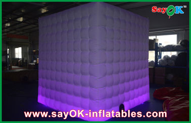 Inflatable Photo Booth Enclosure 2 Pintu Partai Inflatable Photo Booth Rental Dengan Lampu Led