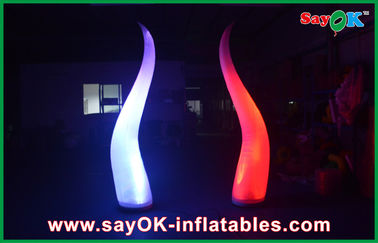 2M Tinggi Festival Kegiatan Dekorasi Inflatable Cone Dengan Led Advertisment