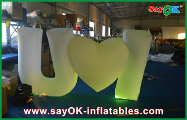 Putih Menarik Inflatable Pencahayaan Dekorasi Lucu Untuk Acara