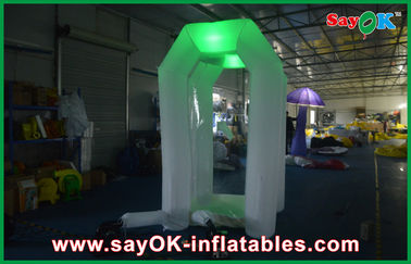 Clear Inflatable Tent Commerical Inflatable Money Booth Safe Oxford Cloth Dengan Led Light