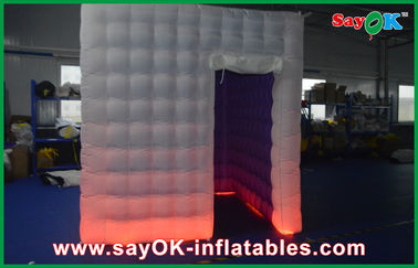Photo Booth Decorations Colorful Led Lighting Photo Booth Tent Inflatable Untuk Penggunaan Keluarga