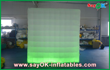 Photo Booth Backdrop LED Lighting Safe Inflatable Photo Booth Big Square Untuk Promosi