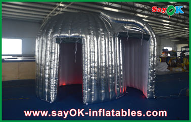 Photo Booth Lampu Led Periklanan Silver Inflatable Photo Booth Tahan Lama Led Inflatable Snail