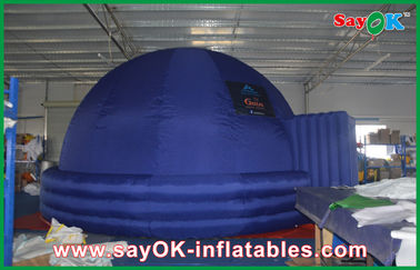 Indoor Digital 7m Inflatable Planetarium Biru Pendidikan Inflatable Dome Tent