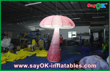 Indoor Inflatable Pencahayaan Dekorasi 2M Mushroom Tahap Untuk Iklan