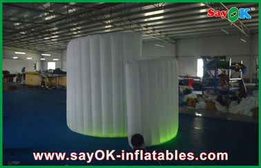 Photo Booth Backdrop Komersial Led Inflatable Photo Booth, Lipat Spiral Inflatable Photobooth