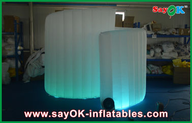 Inflatable Dekorasi Pesta Pernikahan Inflatable Photo Booth, Outdoor Spiral Inflatable Cube Tenda
