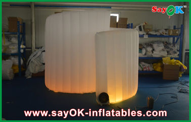 Inflatable Dekorasi Pesta Pernikahan Inflatable Photo Booth, Outdoor Spiral Inflatable Cube Tenda