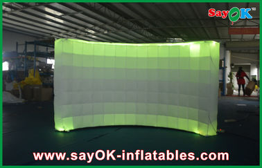 Inflatable Photo Studio 12 Led Air Light Dinding Tiup Digital Printing Remote Control 3x1.5x2 M