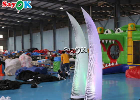 2.5m Multicolor Inflatable Lighting Dekorasi LED Gading Untuk Dekorasi Acara Pernikahan