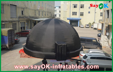 8M Hitam Inflatable Planetarium Dome Tent Untuk Pendidikan Luar
