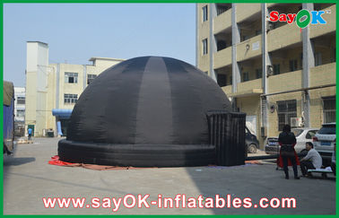 8M Hitam Inflatable Planetarium Dome Tent Untuk Pendidikan Luar