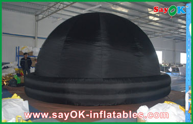 Portabel Inflatable Planetarium, 210D Oxford Cloth Hitam Inflatable Dome Tent