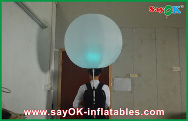 0.8m Diameter terbuka Inflatable Backpack Iklan Balon Oxford Cloth