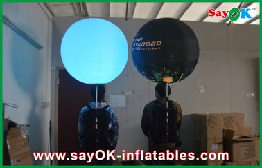 Durable Tripod Bola Inflatable Pencahayaan Dekorasi, Percetakan Led Inflatable Advertising Balloon