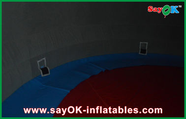 15m Hangout Oxford Cloth Inflatable Dome Structures Digital Projection Tampilkan Penggunaan