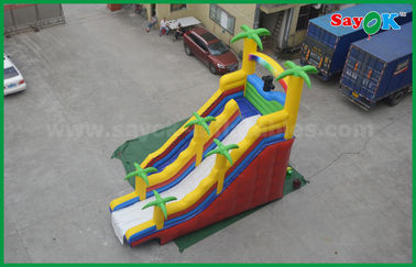 Slide besar yang bisa diinflasi Promo Custom Double Giant Bouncy Slide Jump Dan Slide Air yang bisa diinflasi
