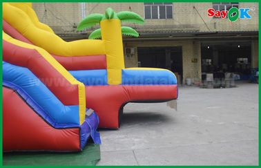 Anak Inflatable Slide 5 X 8 Raksasa Outdoor Komersial Inflatable Bouncer Slide Double Slide