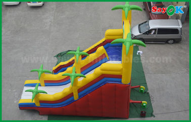 Anak Inflatable Slide 5 X 8 Raksasa Outdoor Komersial Inflatable Bouncer Slide Double Slide