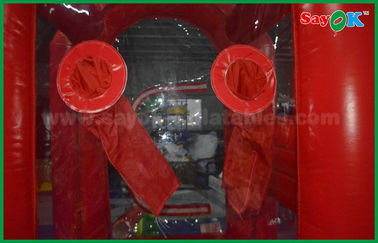 Disesuaikan Red Inflatable Mesin Uang Box Permainan Oxford Cloth