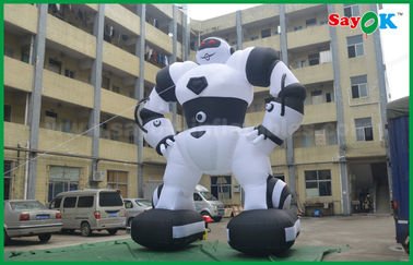 Oxford Cloth Kustom Inflatable Products Inflatable Robot Untuk Iklan Luar