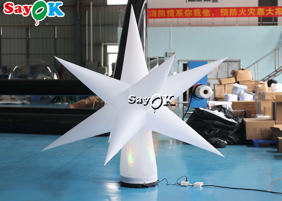 0.25mm PVC Hanging Inflatable LED Star Untuk Dekorasi Pesta