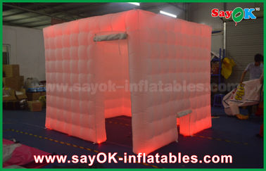Inflatable Photo Booth Enclosure Rgb Led Lighting Kios Tiup / Lampirkan Bingkai Photobooth