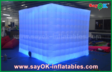 Inflatable Photo Booth Sewa Pakaian Oxford Satu Pintu Led Strip Inflatable Photo Booth Enclosure Kiosk