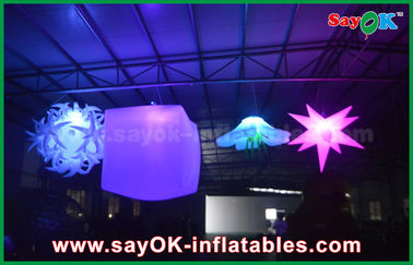 Flower Ball Light Inflatable Pencahayaan Dekorasi Untuk Latar Belakang Panggung