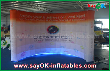 Wedding Photo Booth Hire Disesuaikan Led Air Wall Inflatable Photo Booth Lighting Wall