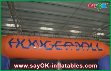 Inflatable Baseball Game 12m Giant Outdoor / Indoor Inflatable Football Field Disesuaikan