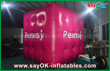 Luar ruangan Inflatable Balon mengambang Helium Cube dengan PVC Material