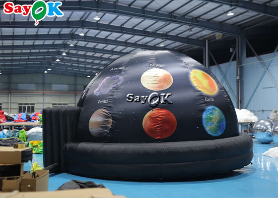 5m Diameter Inflatable Planetarium Black Projection Dome Tent Untuk Science Dispaly