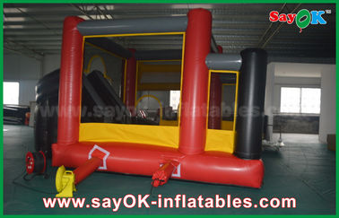 Commercial Inflatable Slide 4 X 6m Atau Ukuran Disesuaikan Inflatable Bouncy Jumping Toy Castle Water Slide Untuk Anak-anak