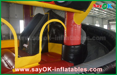Commercial Inflatable Slide 4 X 6m Atau Ukuran Disesuaikan Inflatable Bouncy Jumping Toy Castle Water Slide Untuk Anak-anak