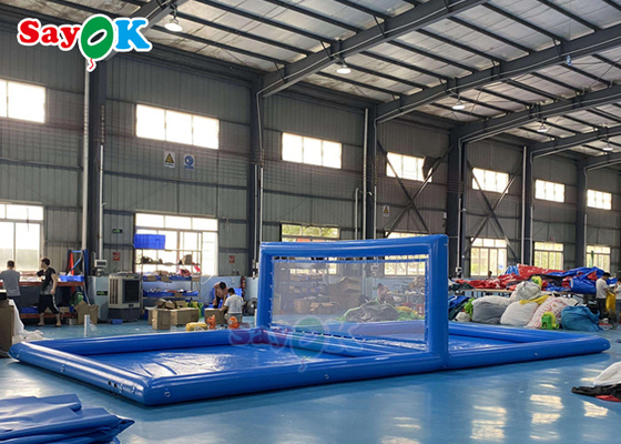Olahraga Dewasa Raksasa Bola Voli Lapangan Kolam Renang Dengan Net Sutra Pencetakan mainan air kembung untuk anak-anak