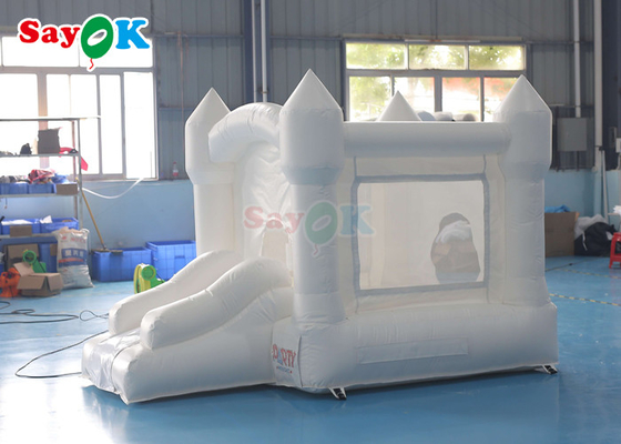0.55mm PVC Inflatable Wedding Bounce House Dengan Ball Pool Untuk Acara Meriah