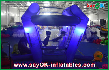 Disesuaikan Inflatables Pencahayaan Protable Inflatable Cash Cube Money Booth Game Untuk Promosi