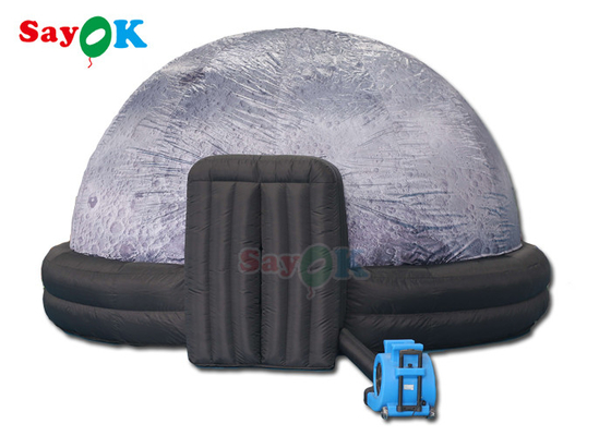 Kerajinan 5m Diameter Dome Inflatable Planetarium Tenda Pola Logo Kustom