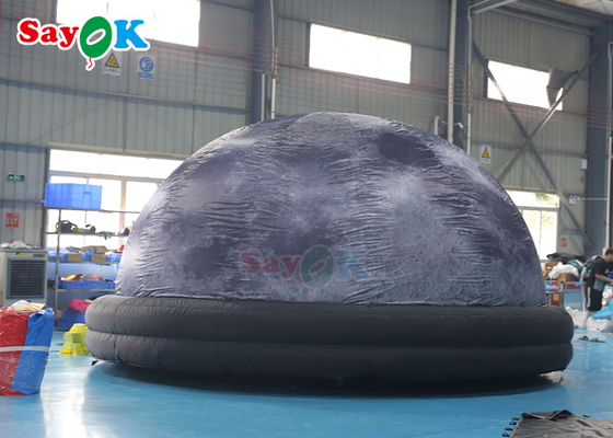 Kerajinan 5m Diameter Dome Inflatable Planetarium Tenda Pola Logo Kustom