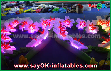 Party Inflatable Lighting Decoration Led Flower Chain Oxford Cloth Inflatable Flowers With LED Lights