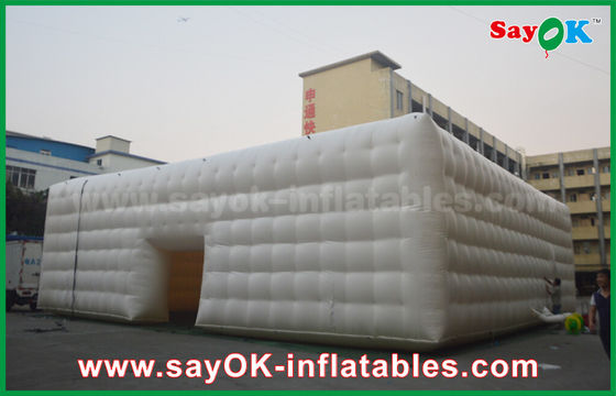 Outdoor Giant White LED Structure Event Tenda Kubu Inflatable,Klub Malam Inflatable,Tenda Pesta Inflatable Untuk Dijual