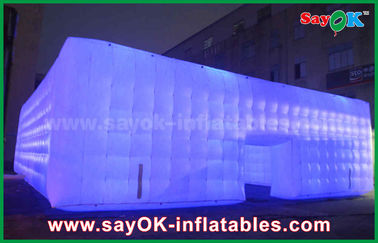 Promosi Tenda Kubu Camping Inflatable Dengan Lampu Led Untuk Acara Tenda Rumah Inflatable