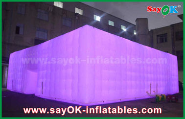 Promosi Tenda Kubu Camping Inflatable Dengan Lampu Led Untuk Acara Tenda Rumah Inflatable