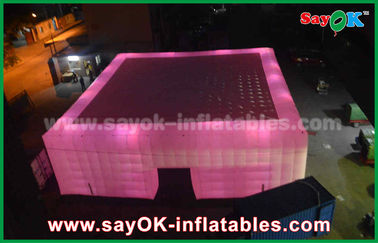 Big LED Light Inflatable Cube Tent Untuk Stadion Olahraga Atau Acara Dari China Inflatable Cube Tent Factory