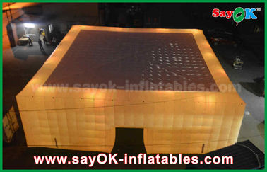 Big LED Light Inflatable Cube Tent Untuk Stadion Olahraga Atau Acara Dari China Inflatable Cube Tent Factory