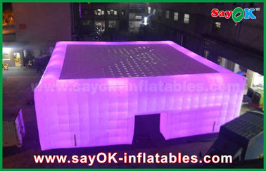 Big LED Light Inflatable Cube Tent Untuk Stadion Olahraga Atau Acara Dari China Inflatable Cube Tent Factory