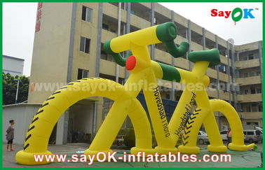 Luar ruangan Promosi Inflatable Model Sepeda untuk Iklan dengan Cetak
