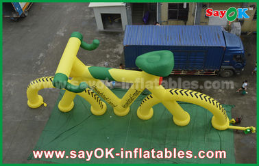 3m tinggi Kustom Inflatable Promosi Produk Model Sepeda Dengan Cetak