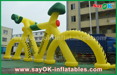 3m tinggi Kustom Inflatable Promosi Produk Model Sepeda Dengan Cetak